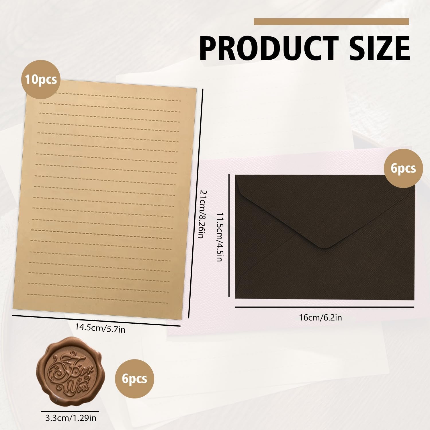 22Pcs Vintage Writing Paper Se - Wax Seal Letter Kit ulasan dan harga