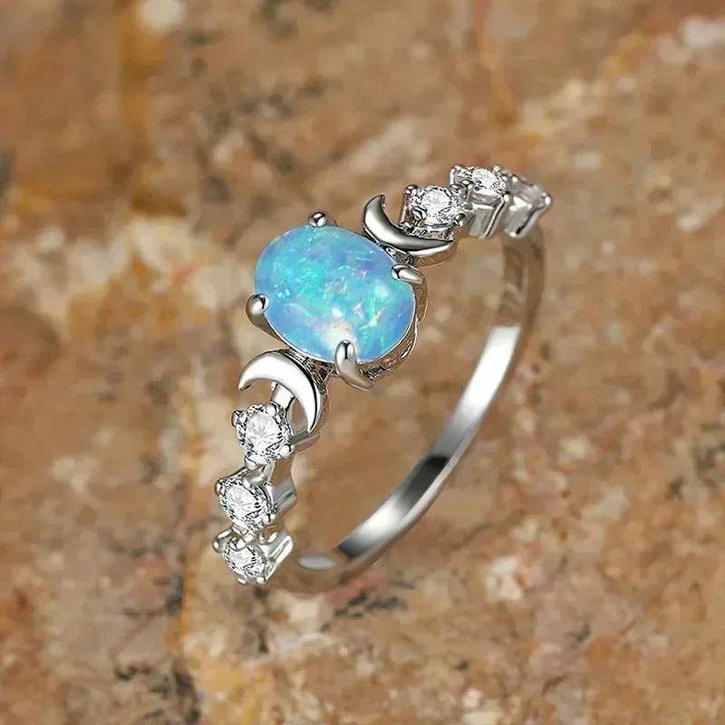 Oval Shaped Moonstone Curved M - Custom Night Sky ulasan dan harga