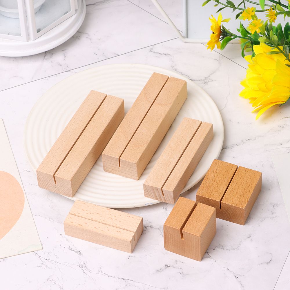 Picture Frame Base Desk Card N - Engraved Wood Frame ulasan dan harga